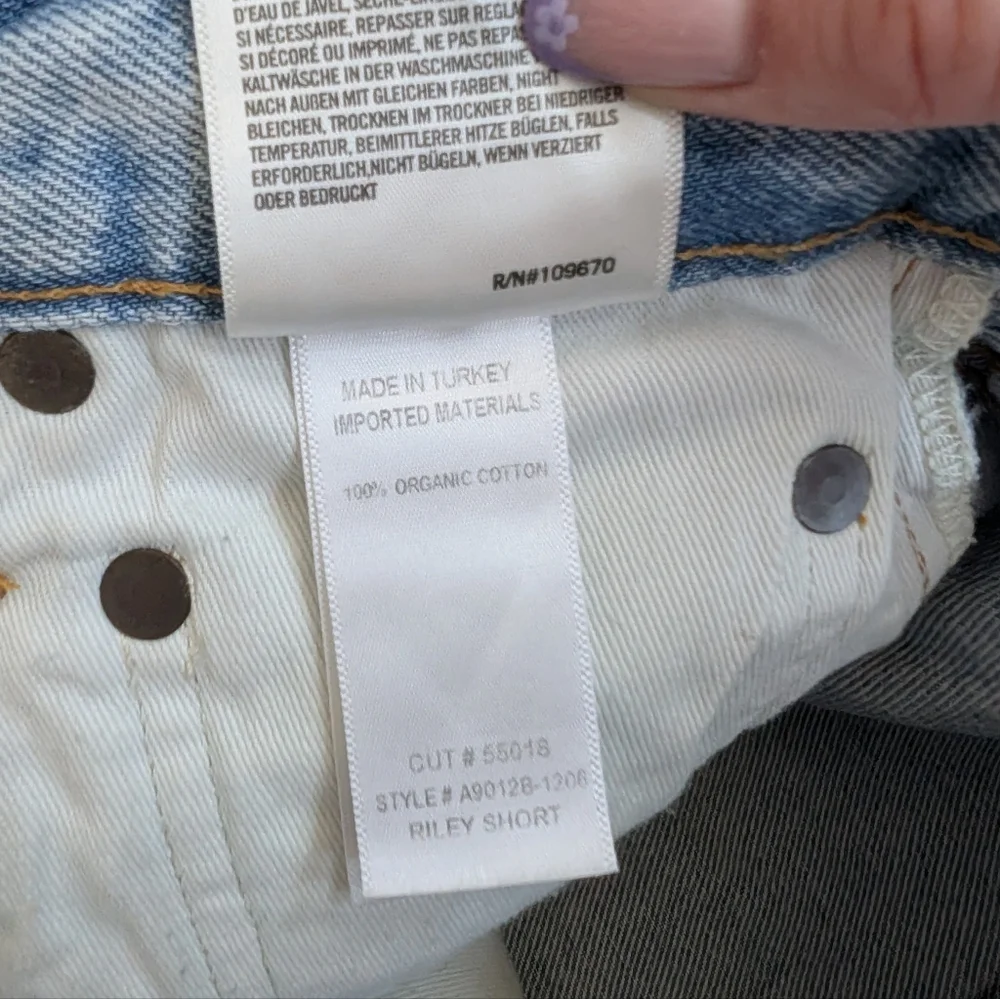 Agolde Riley High Rise Denim Short - Picture 7 of 7